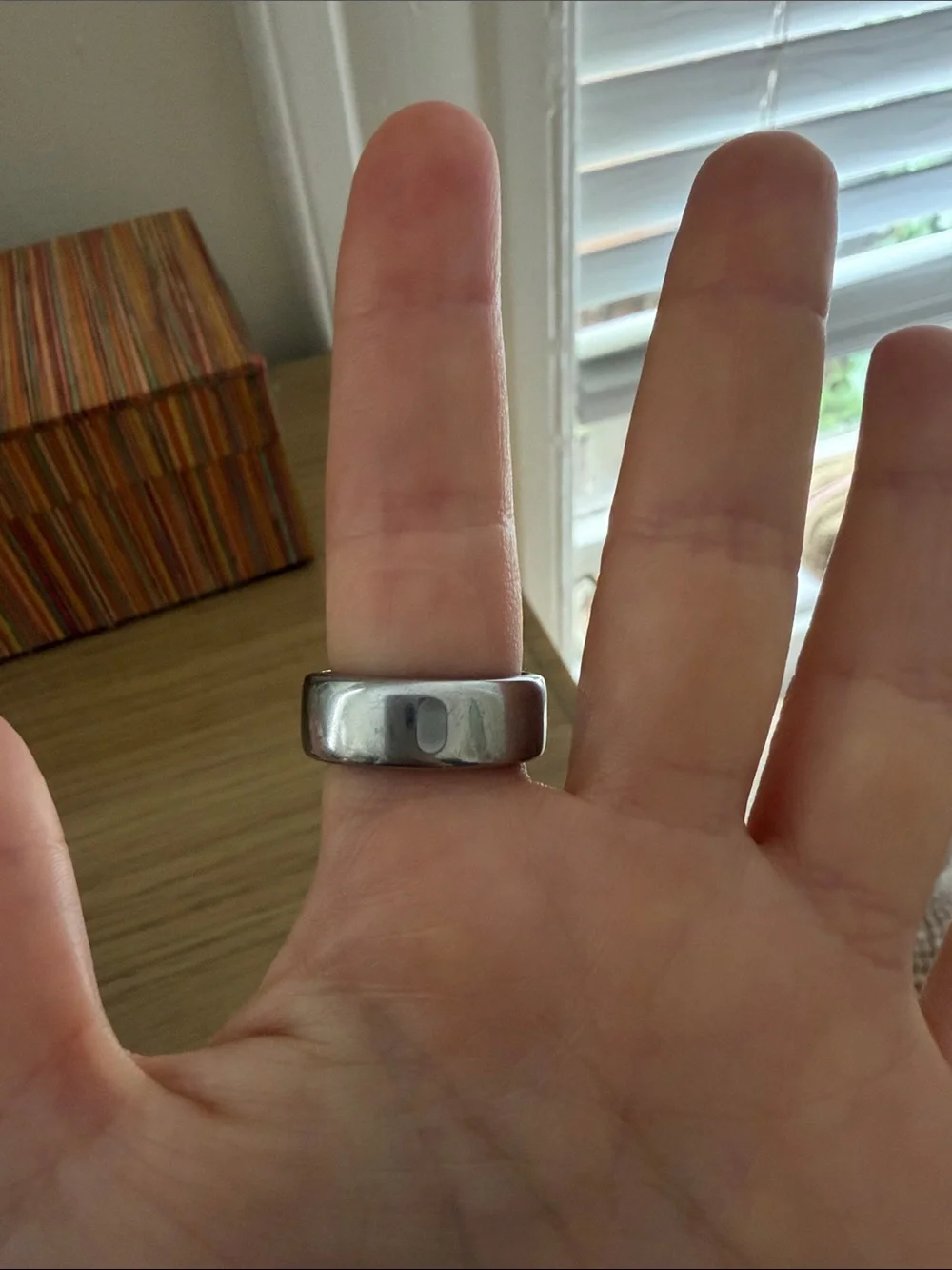 Oura Gen3 Horizon Silver US7 with Charger
